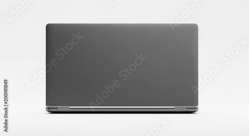 Closed laptop computer device screen.