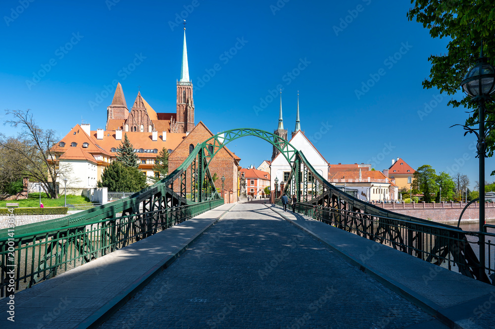 Fototapeta premium Most Tumski -Most Zakochanych. Wrocław, Polska