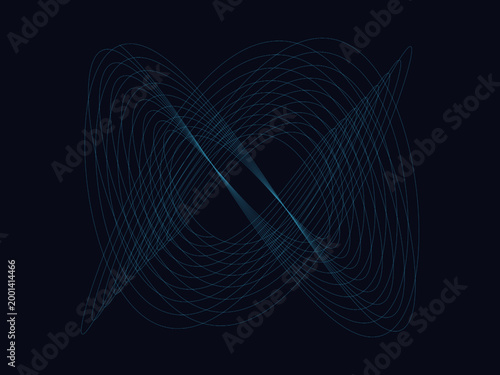 Harmonograph Curve Kinetic Art Decorative Background