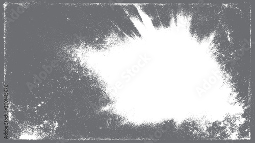 Distressed abstract frame with dirty scratches and dust particle grain overlay vintage grunge texture with space for design
