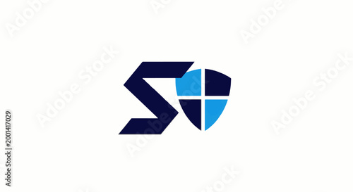 Free Download Modern Security Logo Featuring Shield and Letter S Design. - GFXLoad