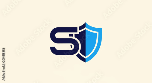 Modern Security Shield Logo Design for Digital Protection.