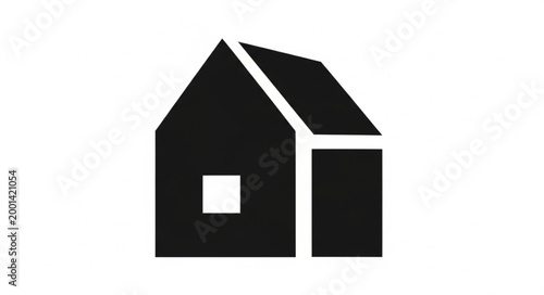 Modern minimalist house icon symbol simple design.