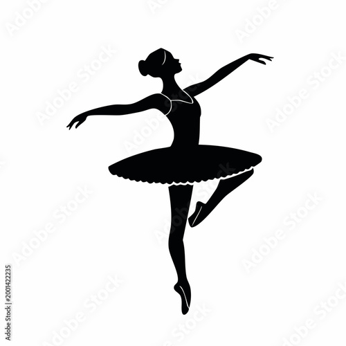 Silhouette of a Ballerina Dancing