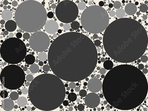 Multi-Scale Circle Composition Decorative Background