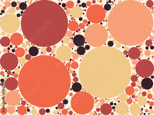 Multi-Scale Circle Composition Decorative Background