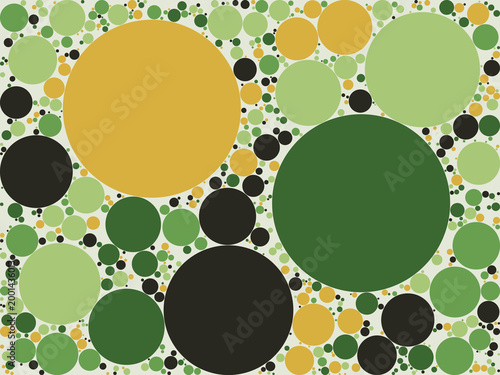 Multi-Scale Circle Composition Decorative Background