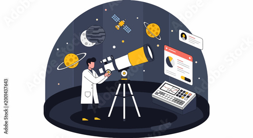 Observing the Cosmos - A Scientists Exploration of Space and Celestial Bodies.