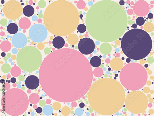 Multi-Scale Circle Composition Decorative Background