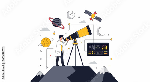 Observing the Cosmos - An Astronomers Exploration with Telescope.