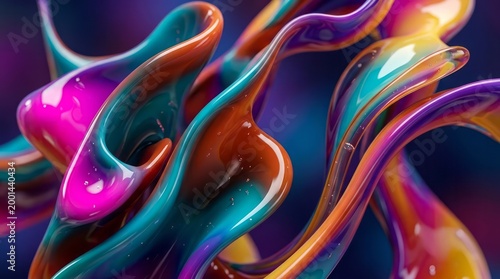 Colorful Abstract Fluid Shapes Fluid Colorful Shapes Design Art Texture Swirls. Concept featuring fluid, colorful, shapes, design, art for professional commercial design.