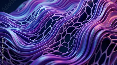 Abstract Colorful Wave Pattern Wave Colorful Purple Blue 3D Design Texture. Concept featuring wave, colorful, purple, blue, 3d for professional commercial design.