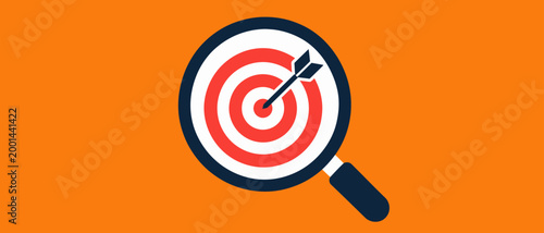 Arrows hitting a target on an abstract background symbolizing success and accurate goal achievement