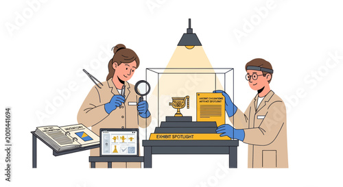 Scientists, laboratory, lab coats, equipment, research, examination, analysis, scientists working