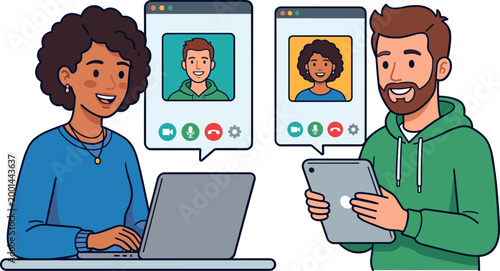 Video Call Illustration