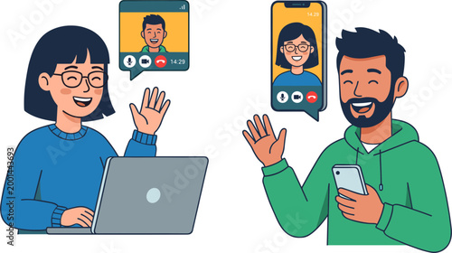 Video Call Illustration