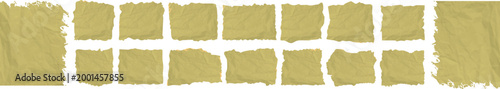 Torn graph grid paper scraps vector bundle set featuring ripped edges and textured notebook pieces, isolated on white background, perfect for collage, scrapbook, and stationery design.