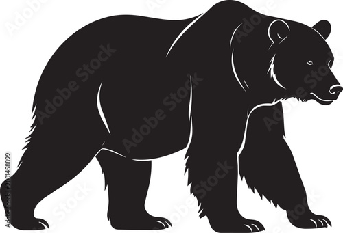 Bear icon modern Silhouette Black Vector