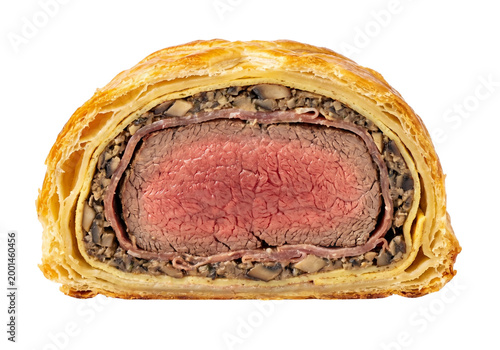 Beef Wellington Cross Section Closeup