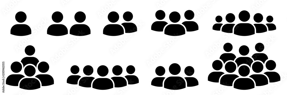 Ταπετσαρία People 1, 2, 3, 4, 5, 6, 7, 8, 9, 10 icon set