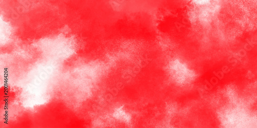 Red paint on a canvas. Red watercolor background for textures backgrounds and web banners design. watercolor background concept, vector. Hand painted red and white color with watercolor texture.