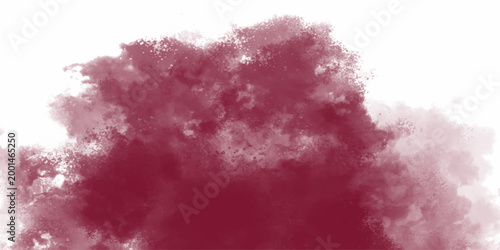 Hand painted red and white color with watercolor texture abstract background. Brown, chocolate paint on the wall. Rough strokes of the master. brown watercolor background for your design. 