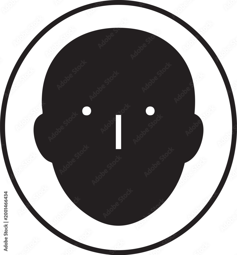 Fototapeta premium man face icon