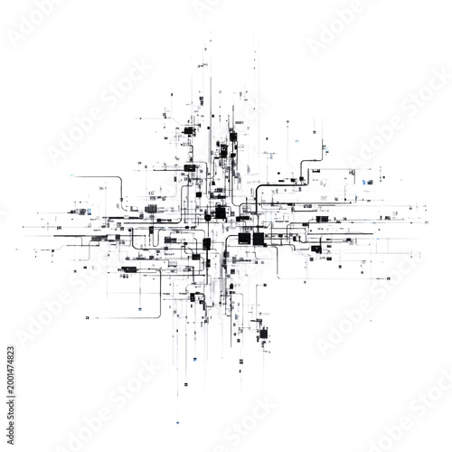 Professional Abstract Circuit Cyberspace Design Digital Art Illustration