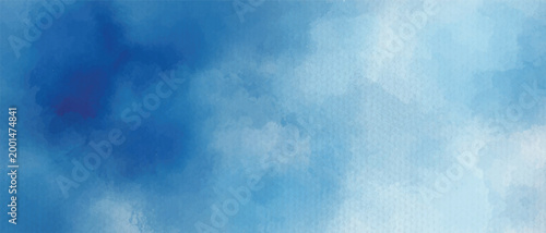 Tableau sur toile Abstract blue gradient background with pixelated texture and soft hues