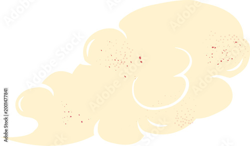 Khaki Cloud With Stains