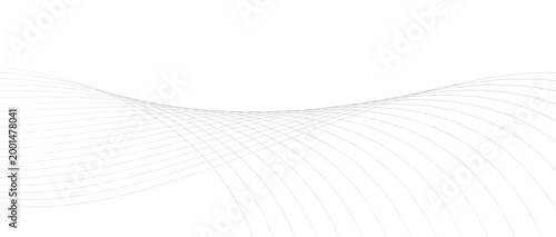 Abstract minimal line wave background, geometric flowing curve grid, thin intersecting lines, modern corporate tech backdrop for presentation, branding, website hero, clean monochrome vector