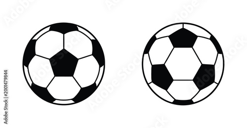 Soccer Balls Vector Illustration