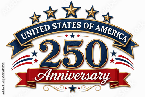 United states of america 250th anniversary commemorative seal