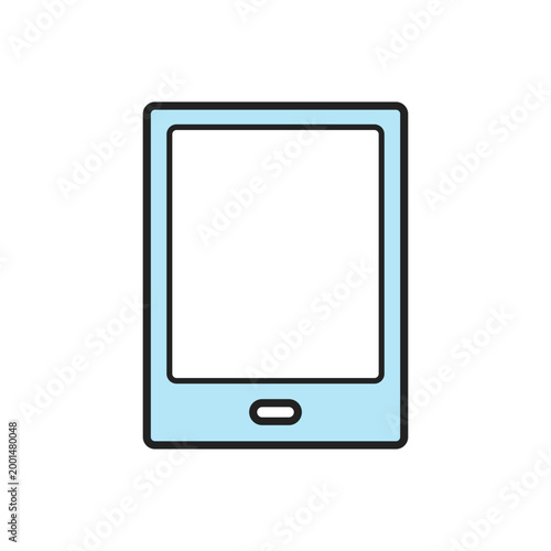 シンプルなタブレットのイラスト
