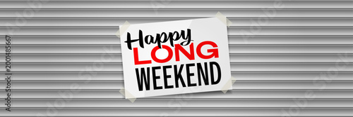 Happy long weekend