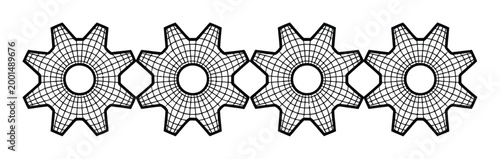 Geometric Star Pattern Vector Illustration