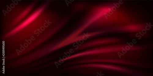 Black dark deep burgundy ruby cherry plum red abstract background. Silk satin velvet fabric. Elegant luxury rich. Curtain drapery fold line wave flow. Romance, Valentine, Birthday. Christmas. Design.