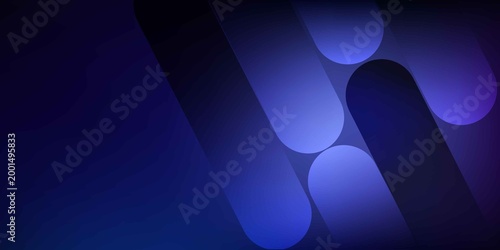 Foto Abstract blue and purple geometric background with diagonal shapes