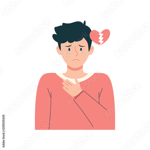 Alcohol Addiction Symptoms Flat Illustrations