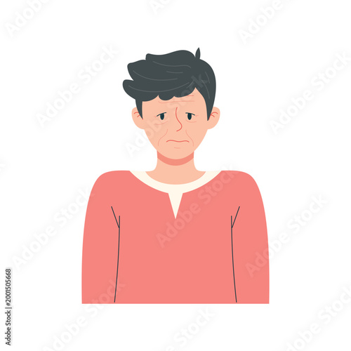 Alcohol Addiction Symptoms Flat Illustrations