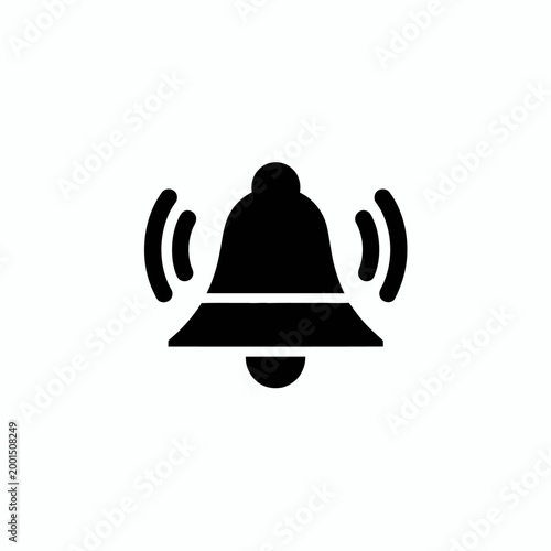 Ringing Bell Icon Notification Alert Symbol.