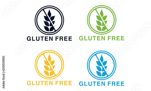 Isolated Gluten free icon vector template