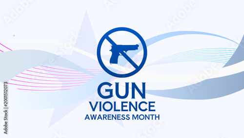 Gun violence awareness month - banner, poster, background - vector illustration