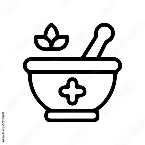 Herbal Medicine Mortar Pestle