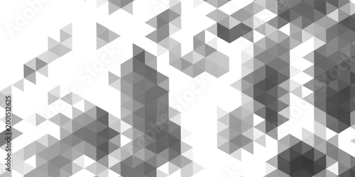 White triangle geometric pattern background, Geometric background made of triangles, Abstract geometric background. Vector 3d illustration