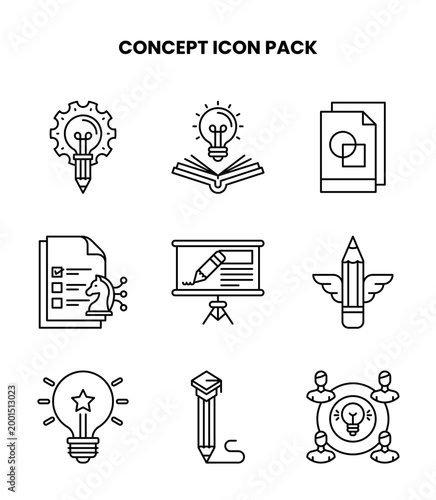 Concept Line Collection Icons Pack