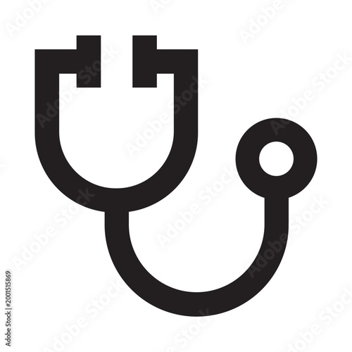 Stethoscope Medical Icon_Glyph Icon