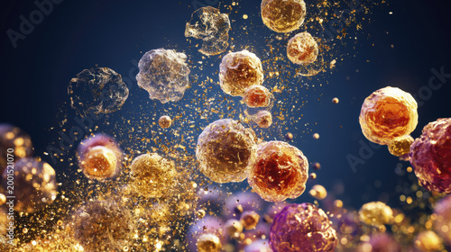 Vibrant Microscopic View of Diverse Senescent Cells and Senolytic Treatment Effects on Cellular Population Dynamics for Anti-Aging Research.