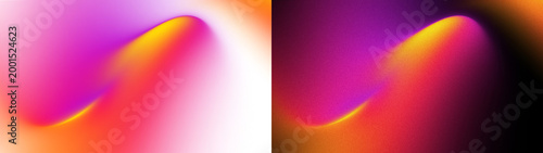 Vivid pink and orange color flow collection featuring smooth and grainy textures