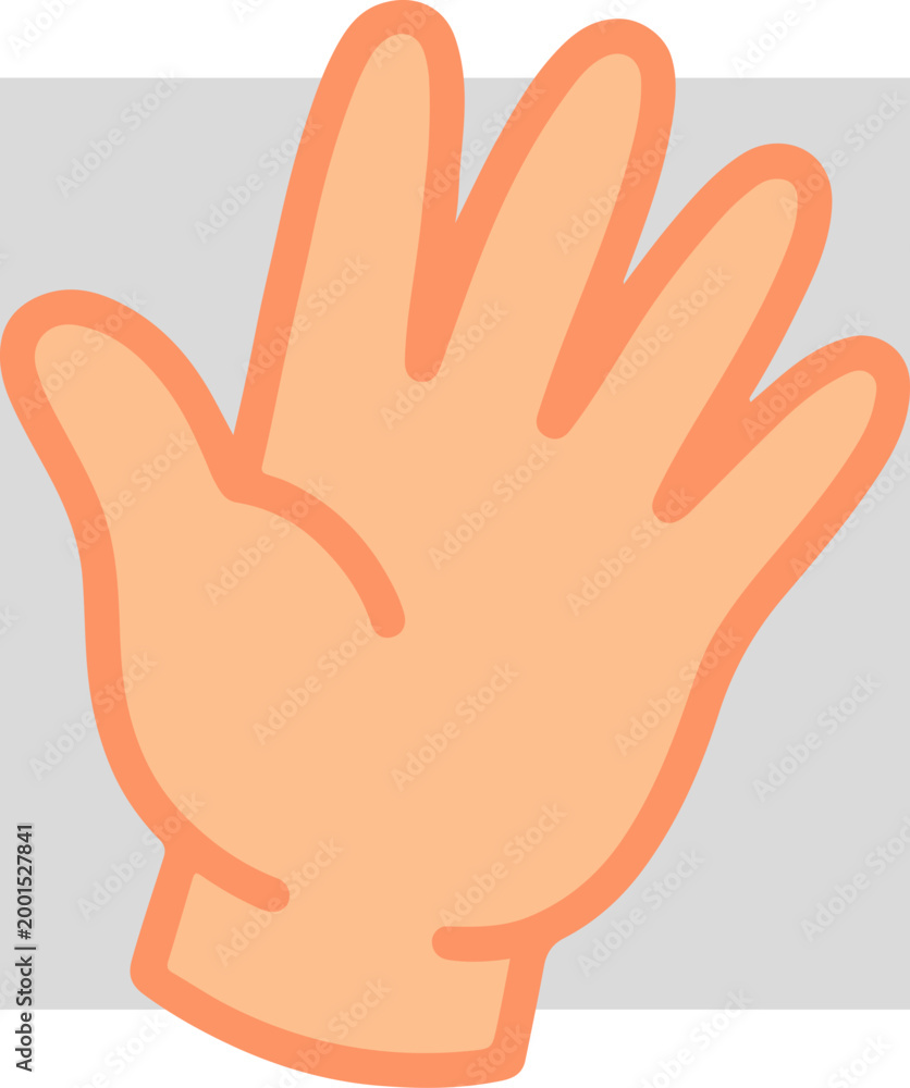 Obraz premium Palm of a human hand.
